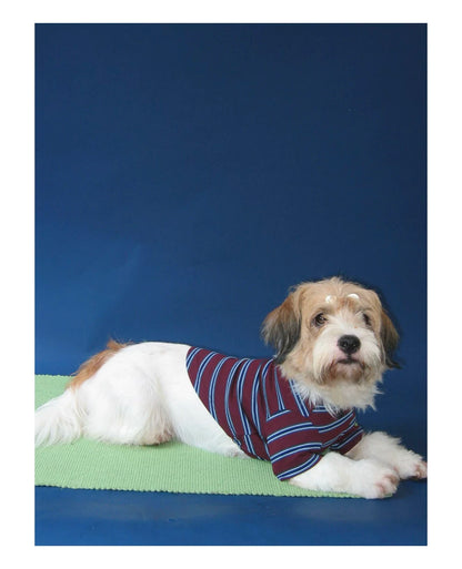Retro Striped Pet T-shirt