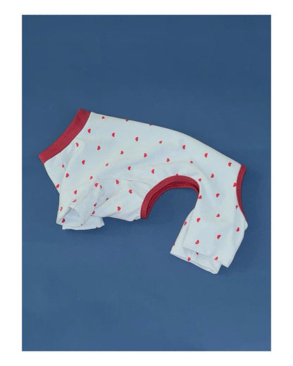Heart Print Pet pajama